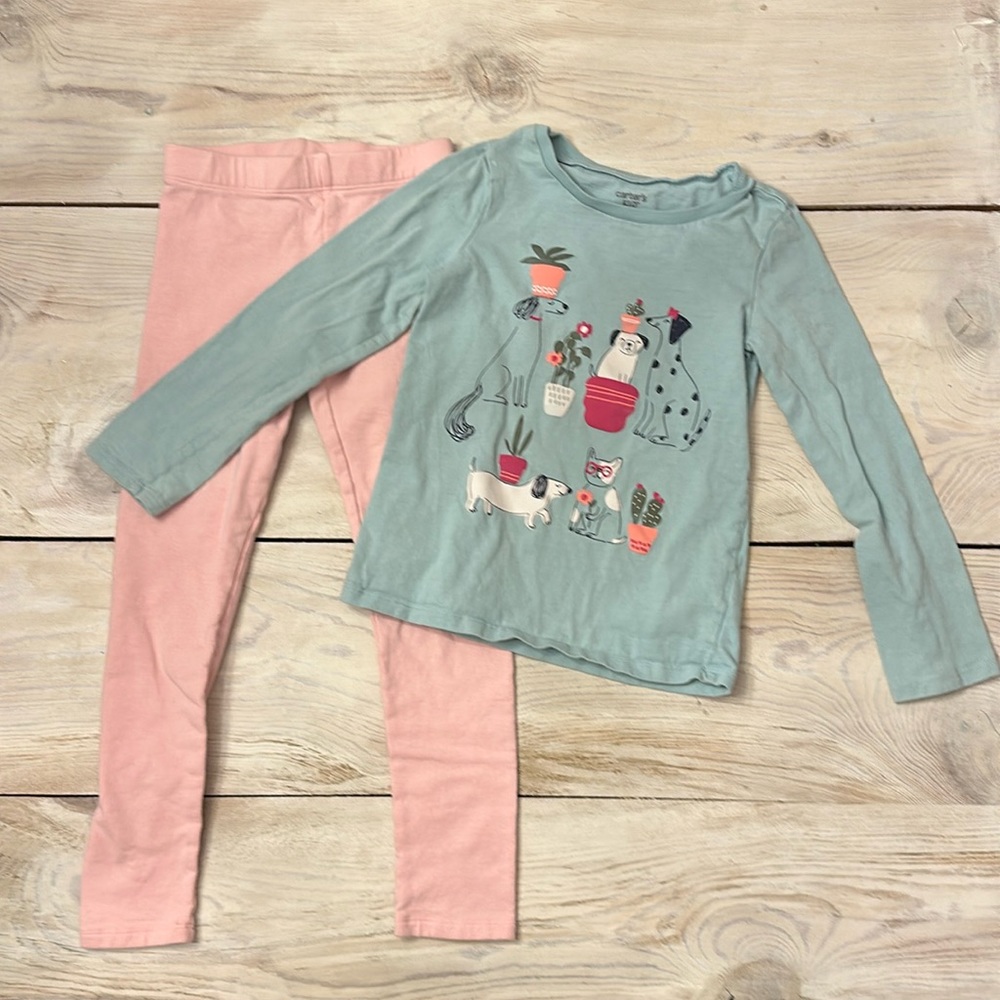Girls size 6x outfit. Top is Carters and bottom is H&M.